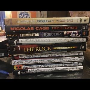 PREOWNED used wear and tear 9 dvd bundle (44 movies)